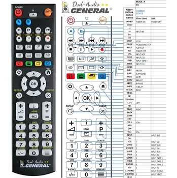 Dálkový ovladač LUXMAN LV103 - kompatibilní značkový dálkový ovladač General