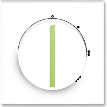 vypínač 3294M-A00170 42 Kryt spínače s otočným ovladačem (pro 3stupňový spínač), bílá/ledová zelená, ABB Neo