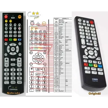 Dálkový ovladač SENCOR SHR-9500T - kompatibilní značkový dálkový ovladač General