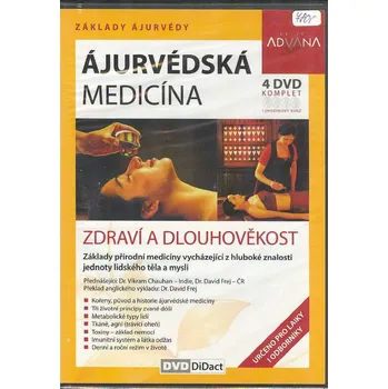 DVD film Chauhan Vikram: Ájurvédská medicína - 4 DVD, 12hodinový kurz ((vydání DVD DiDact 2010))
