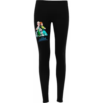 Dívčí legíny Dívčí legíny Frozen Elsa a Anna Barva: černá, Velikost: 158/164 - 12/13let