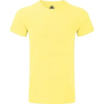 Pánské tričko Russell Melírové pánské HD tričko z polybavlny nejen na sublimaci Barva: žlutá melír, Velikost: S Z165M