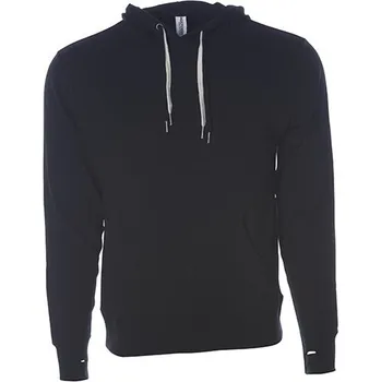 Pánská mikina Independent French Terry unisex mikina s kapucí a dvěma šňůrkami Barva: Černá, Velikost: L NP304