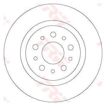 Brzdový kotouč Brzdový kotouč TRW DF6714