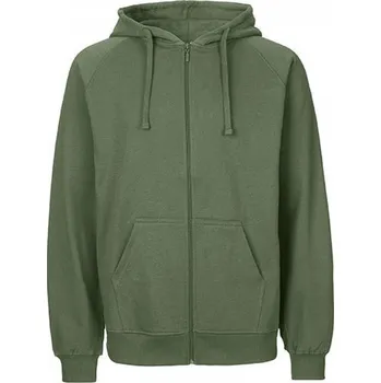 Pánská mikina Pánská mikina Neutral ze 100 % organické bavlny se zipem a kapucí 300 g/m Barva: zelená vojenská, Velikost: XL NE63301