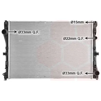 Autodíl Chladič, chlazení motoru VAN WEZEL 30012719