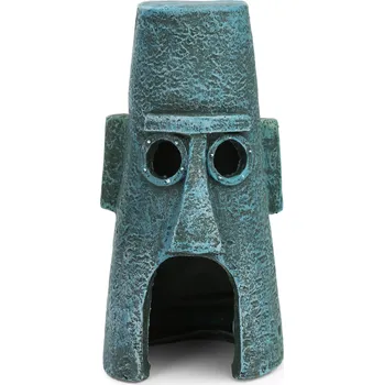 Dekorace do akvária Spongebob domek Sépiáka 10 x 15,6 cm