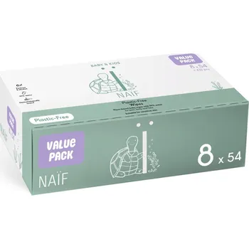 Dětský vlhčený ubrousek NAIF Vlhčené ubrousky pro děti a miminka 8x54 ks