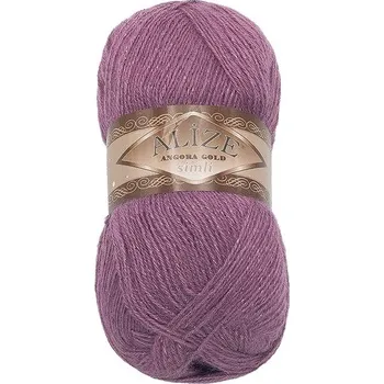 Příze Bellatex Angora Gold Simli 100g, 28 fialová
