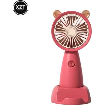 Domácí ventilátor Roztomilý přenosný mini USB ventilátor - Červená