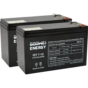 Trakční baterie Goowei Energy APC RBC160, alternativa bez příslušenství (2ks Goowei OT7.2-12 F2)