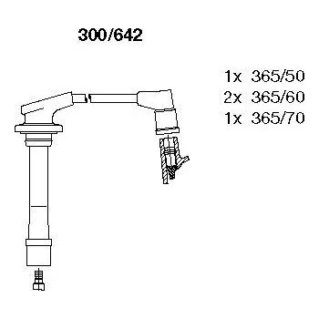Zapalovací kabel Sada kabelů pro zapalování, , BREMI, 300/642