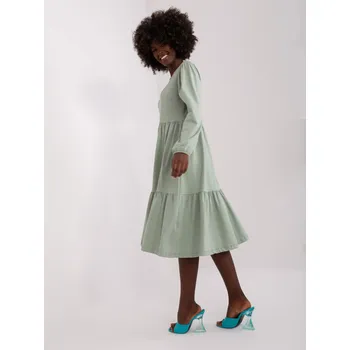 Dámské šaty Zelené volánové šaty Rue Paris 5832 Yonne A1485 Velikost: 40