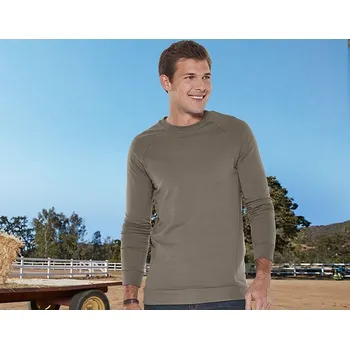 Pánská mikina Pracovní tricko mikina e.s. cotton stretch, Long fit velikost L kámen Strauss Pracovní oblečení