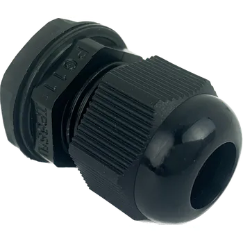 kabelová chránička WAPRO Kabelová vývodka PG11, černá