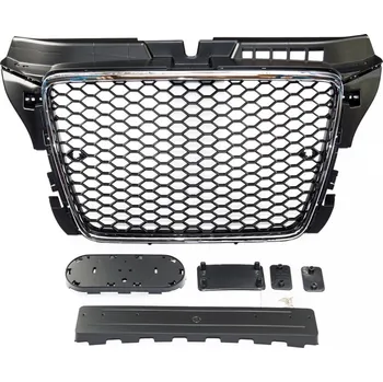 Tuning Sportovní maska RS Type AUDI A3 8P 08-12 chrom / černá bez PDC