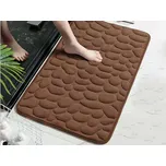 XPOSE® Koupelnová předložka s pamětovou pěnou ERIS - hnědá 50x80 cm, + Prodloužená možnost vrácení zboží do 50 dnů