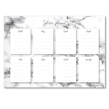 Diář Canli týdenní plánovač Mramor