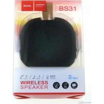 Bluetooth reproduktor hoco. Bezdrátový reproduktor BS31 black