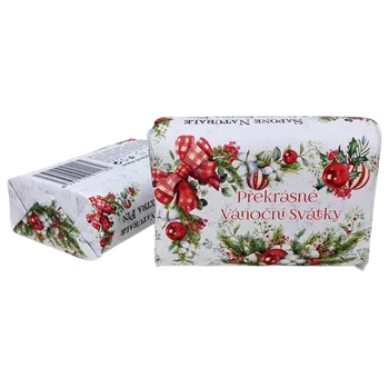 Koupelová kosmetika Soap Luxusní české mýdlo, Překrásné Vánoční svátky v dekorovaném obalu - 200 g