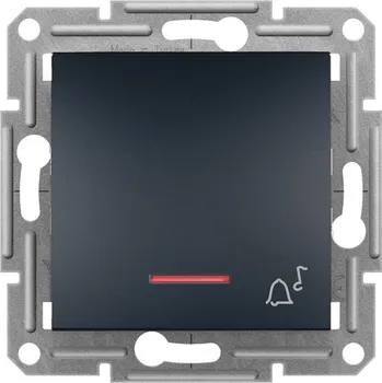 vypínač Asfora Tlačítko 'zvonek'orientační kontrolka 1/0So antracit SCHNEIDER EPH1700171 (SCHNEIDER EPH1700171)