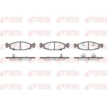 Brzdová destička Sada brzdových destiček, kotoučová brzda REMSA 0736.02