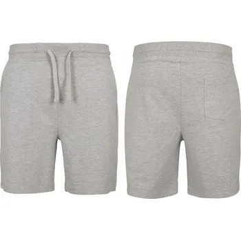 Pánské kraťasy Build Your Brand Pánské šortky z french terry nad kolena Barva: šedá melír, Velikost: XL BY080