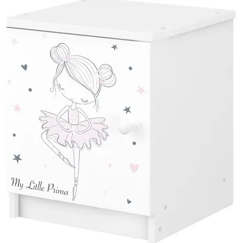 Noční stolek Dětský noční stolek RŮŽOVÁ BALETKA