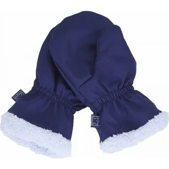 Rukavice Dětské rukavice Fantom SOFTSHELL s kožíškem 2023 Velikost: 1, Barva: tmavě modrá