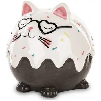 Pokladnička Pokladnička kočka s brýlemi malá