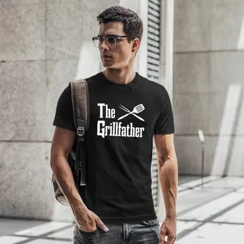 Žertovný předmět The Grillfather - pánské tričko s potiskem