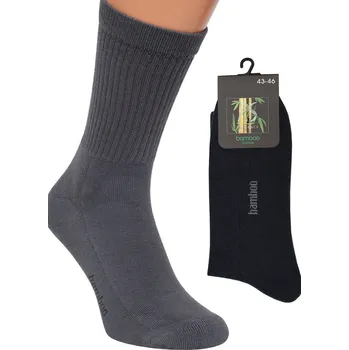 Ponožky - Bambus, polofroté grafit 39-42