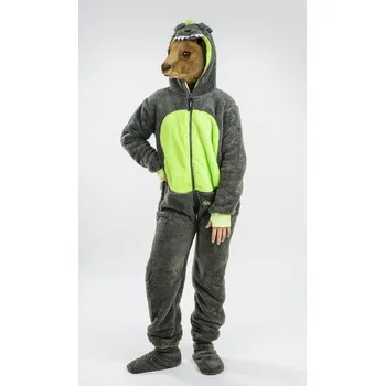 Dámský overall Dupačky dětské teddy dinosaurus 130 - zelená