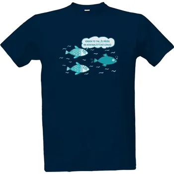 Pánské oblečení Tričko s potiskem Rybičky s hláškou pánské