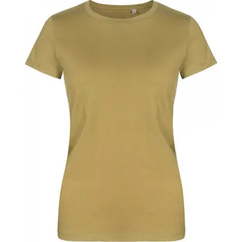 Dámské tričko X.O by Promodoro Lehké vypasované dámské tričko s kulatým výstřihem 100 % bavlna Barva: zelená olivová, Velikost: M XO1505