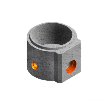 Kanalizační potrubí DITON Šachtové dno PRECIS Velikost: 100 × 80 × 15, Varianta: Dno šachtové Precis 1000 / 800 tl. 150 mm, Povrch: natur