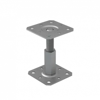 Stavební materiál DOMAX PR 130/130 Stavitelná patka sloupku 130x130x100-150 mm M20