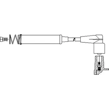 Zapalovací kabel zapalovací kabel, , 1282048, 1282071, 1282445, 1282445E, 1282475, 90337005, 90338168, 90413178, 90413604, BREMI, 329/60