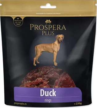 Pamlsek pro psa Prospera Plus Duck Rings kachní kroužky 230 g