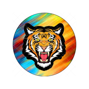 Jedlá dekorace na dort DUHOVÝ TYGR, VARIANTA Jedlý papír 1783