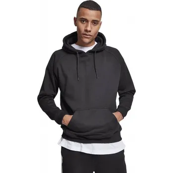 Pánská mikina Teplá pánská mikina klokanka do pasu Urban Classics 380 g/m Barva: Černá, Velikost: XL