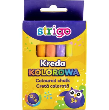 Kresba Strigo Křídy barevné STRIGO 10 barev ,balení 12 ks 405714