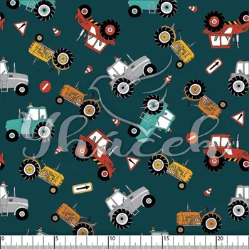 Galanterie Softshell jarní, 20/9, Traktory a značky na petrolejové