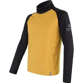 Pánská mikina SENSOR Coolmax Thermo mikina vel XL. VÝPRODEJ - Pánská mikina Barva: mustard/černá, Velikost: XL
