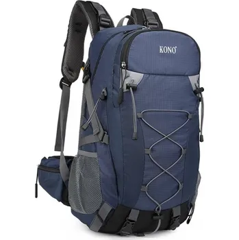 Sportovní batoh Tmavě modrý zipový velký cestovní batoh Kornilios