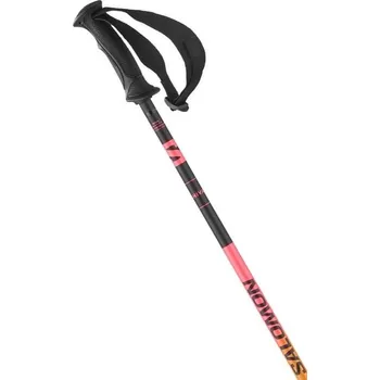 Sjezdová hůlka Salomon SHIVA Black/Shocking Pink 2023/24 120