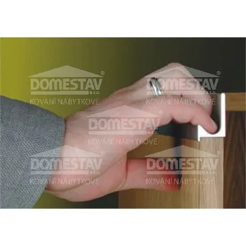 Nábytkové kování Úchytkový narážecí profil UKS-5, 3,1 m, nerez