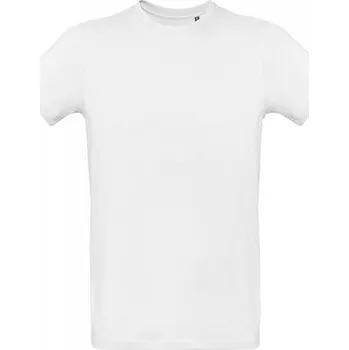 Měkké hladké organické pánské tričko B&C Inspire Plus 175 g/m Barva: Bílá, Velikost: XXL BCTM048