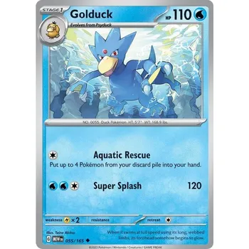 Sběratelská karetní hra Golduck 055/165 - Scarlet & Violet 151 Typ karty: Non-Holo