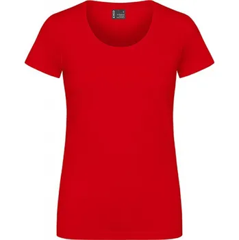 Dámské tričko EXCD by Promodoro Žensky vypasované pracovní tričko se zdvojenými švy ideální na výšivku Barva: červená ohnivá, Velikost: XL CD3075